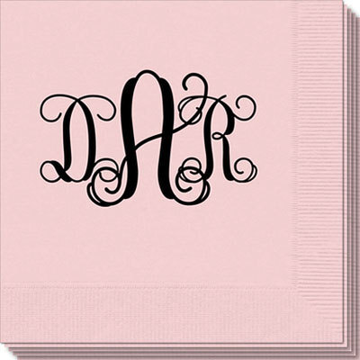 Vine Monogram Napkins